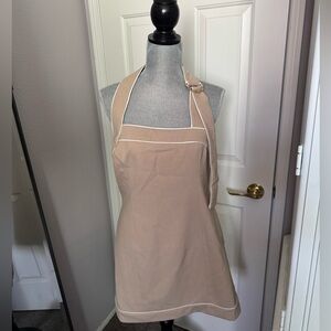 Anthropologie Beige Halter Mini Dress